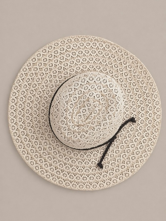 Free People Accessories - Free People Wide Brim Lace Hat | Packable Summer Sun Hat